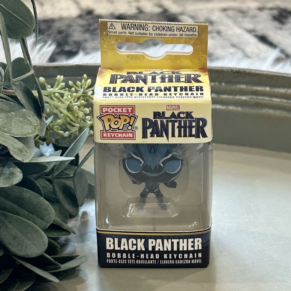 Funko Pocket Pop! BLACK PANTHER Keychain Figure Anime NIB Bobble Head Vinyl NEW